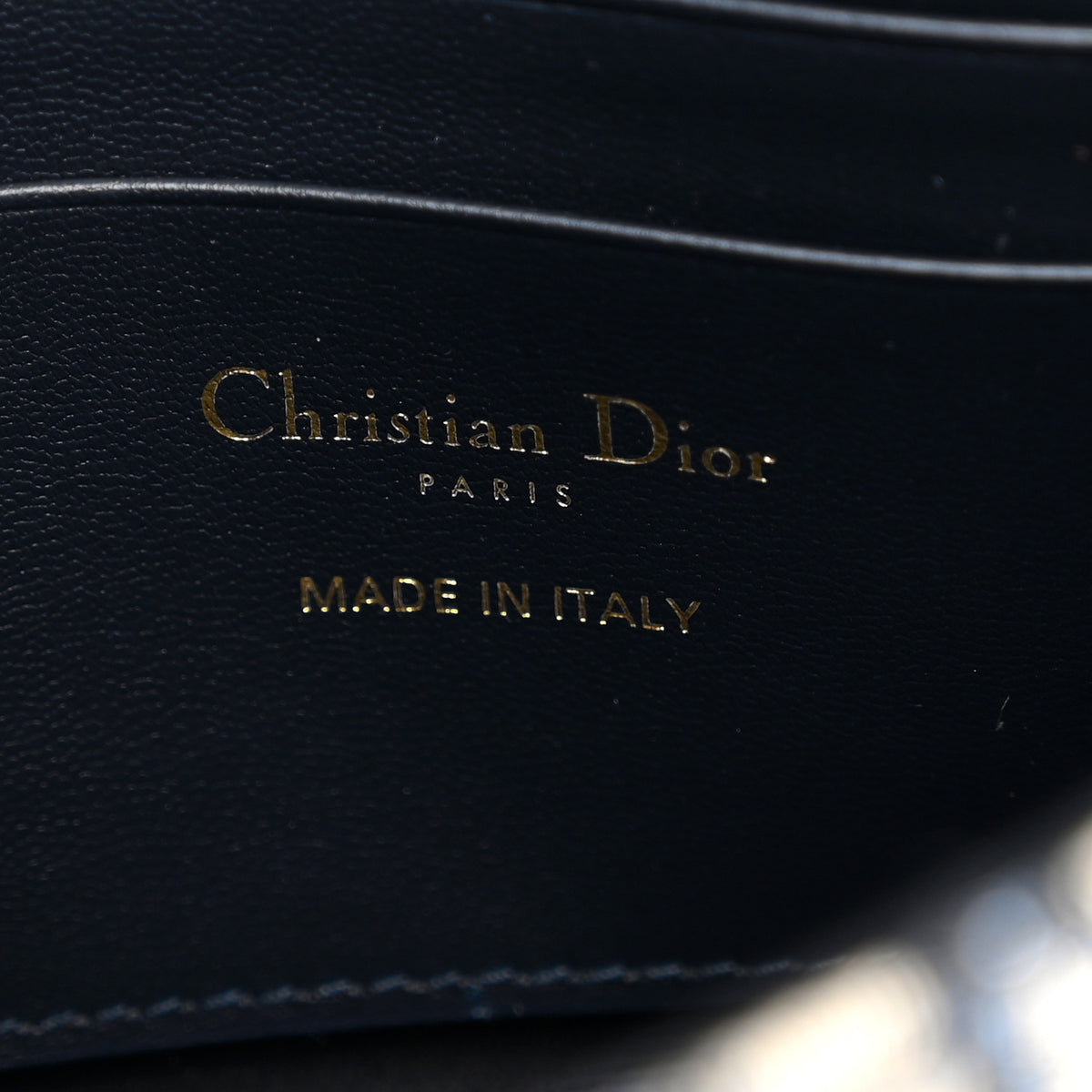Christian Dior Oblique Jacquard Calfskin 30 Montaigne D-Vine Pouch With Chain Blue 6 of 11