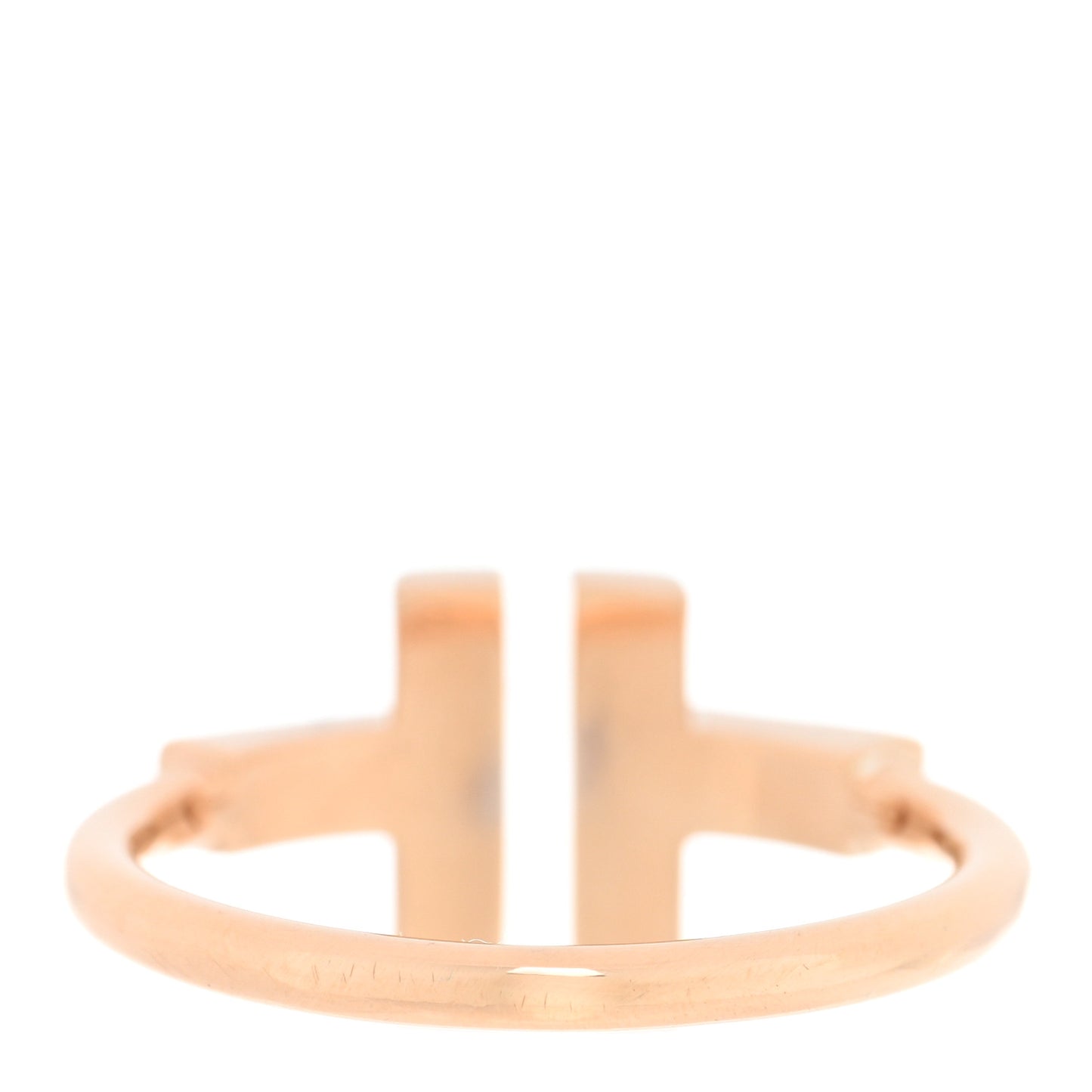 18K Rose Gold Mother of Pearl T Wire Ring 50 5.25