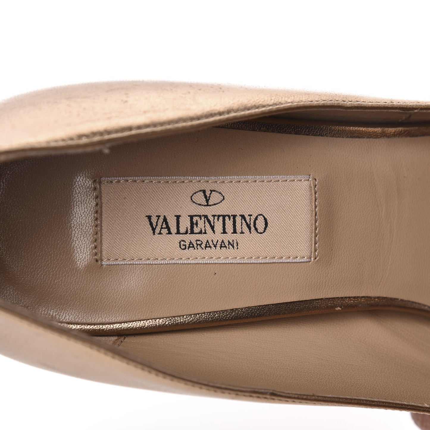 Metallic Nappa Couture Bow Peep Toe 25/120mm Platform Pumps 38 Light Bronze
