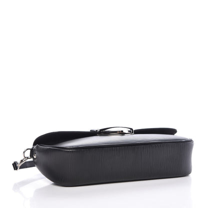 Louis Vuitton Epi Montaigne Clutch Black 4 of 7