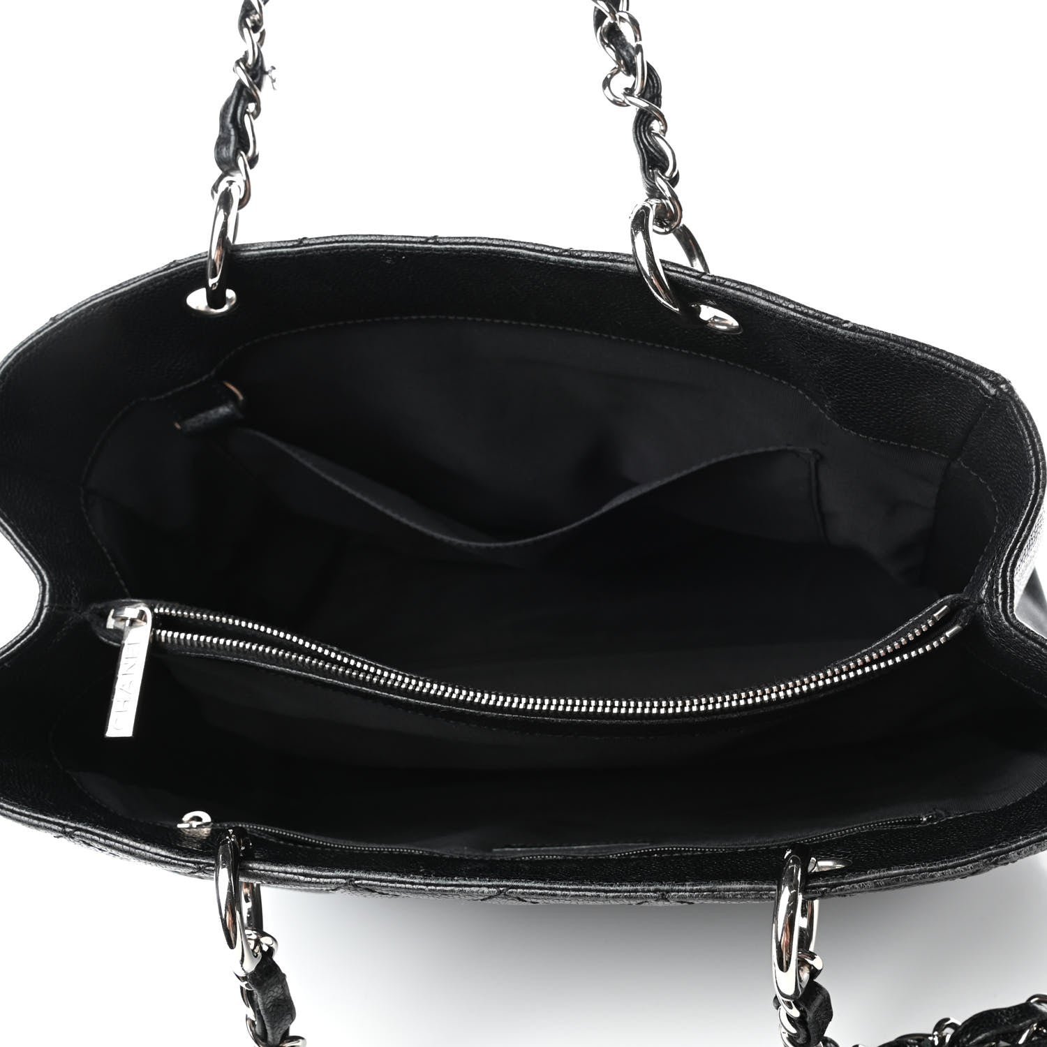 Chanel Caviar Quilted Grand Shopping Tote GST Black 8 of 21