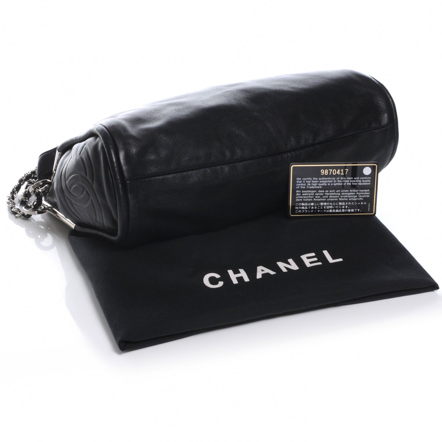 Lambskin Medium Ultimate Soft Tote Black