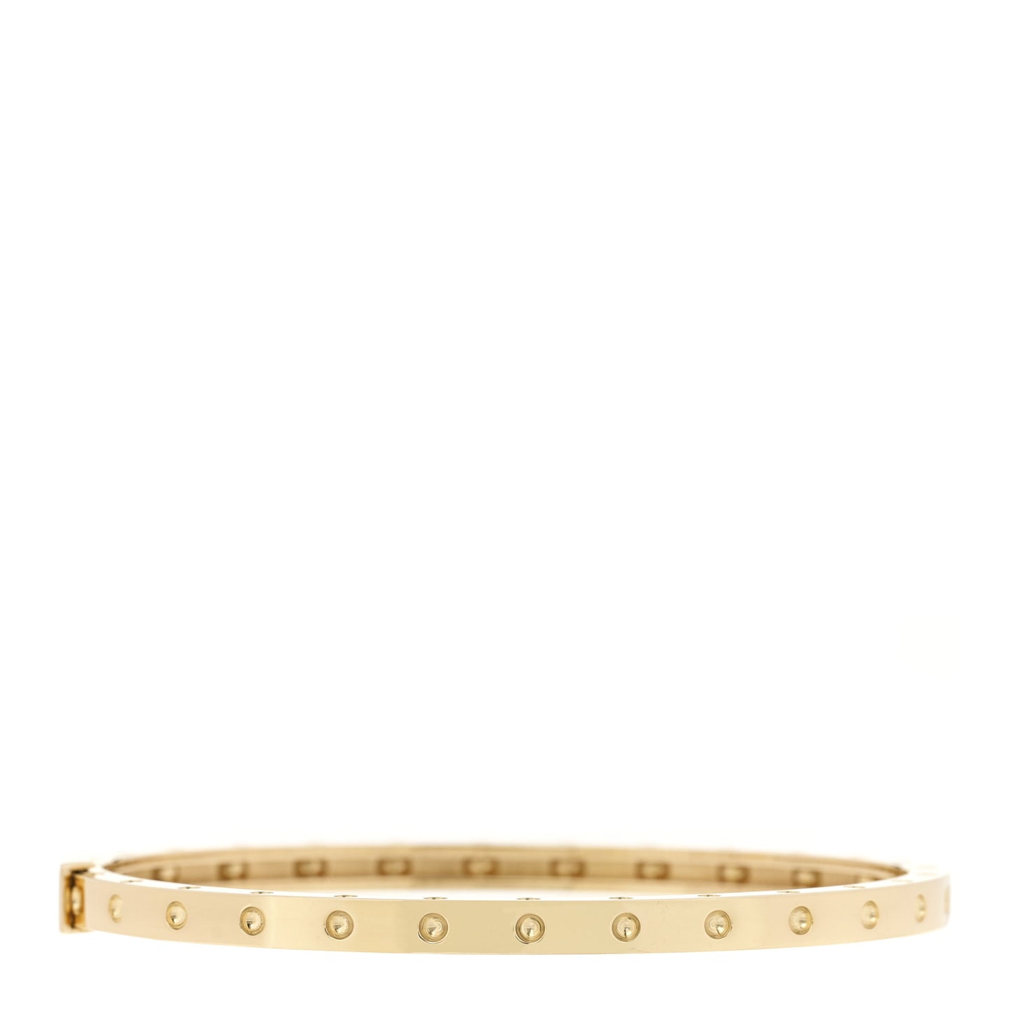 18K Yellow Gold Symphony Pois Moi Oval Bangle Bracelet