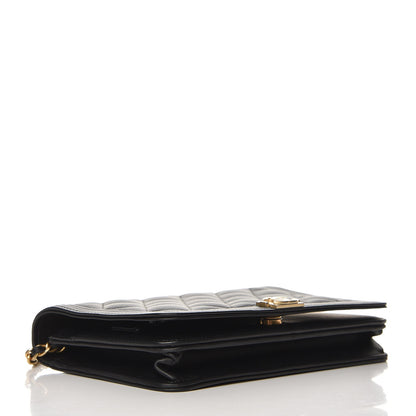Chanel Caviar Quilted Boy Wallet On Chain WOC Black 4 of 8