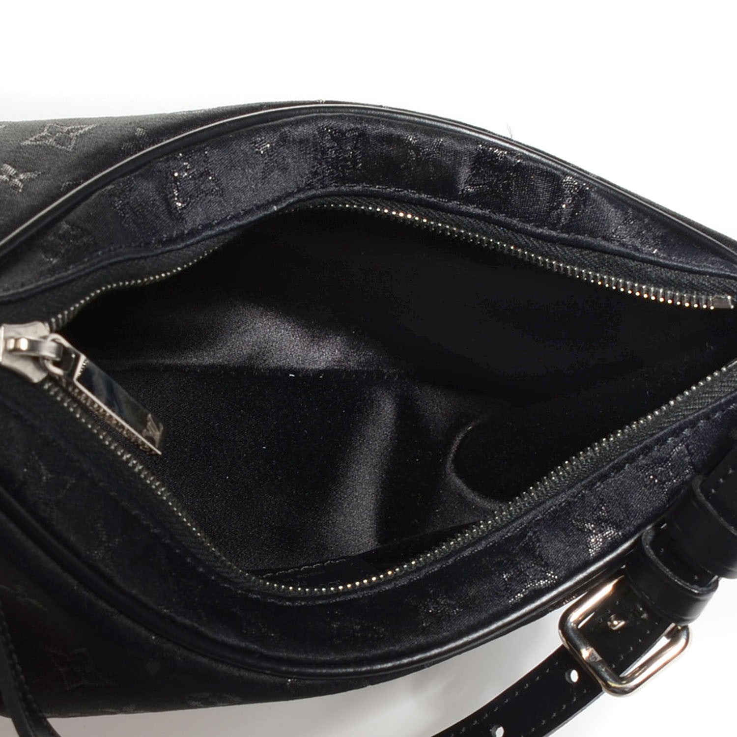 Louis Vuitton Satin Monogram Little Boulogne Black 5 of 7