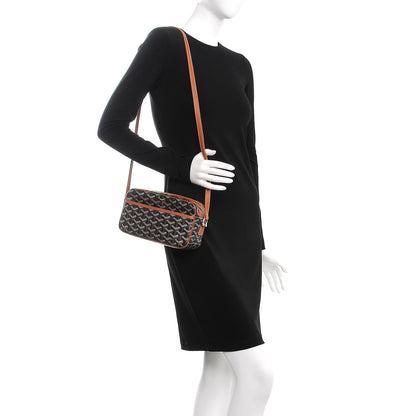 Goyard Goyardine Amacapvert Crossbody Bag Black Gold 2 of 19