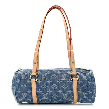 Louis Vuitton Monogram Denim Papillon Denim Blue 1 of 9