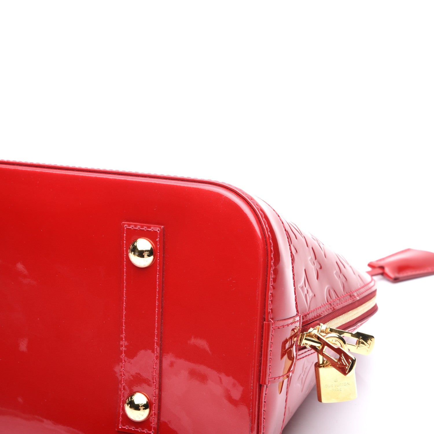 Louis Vuitton Vernis Alma MM Pomme D'Amour 8 of 10