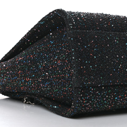 Chanel Calfskin Sequin Small Deauville Tote Black 9 of 10