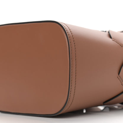 Prada Vitello Intreccio Tote Bag Cognac Black 12 of 12