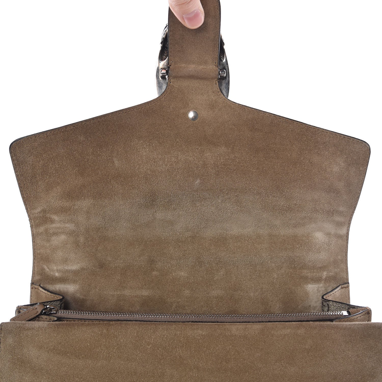 Gucci GG Supreme Monogram Embroidered Medium Dionysus Shoulder Bag Taupe 10 of 21