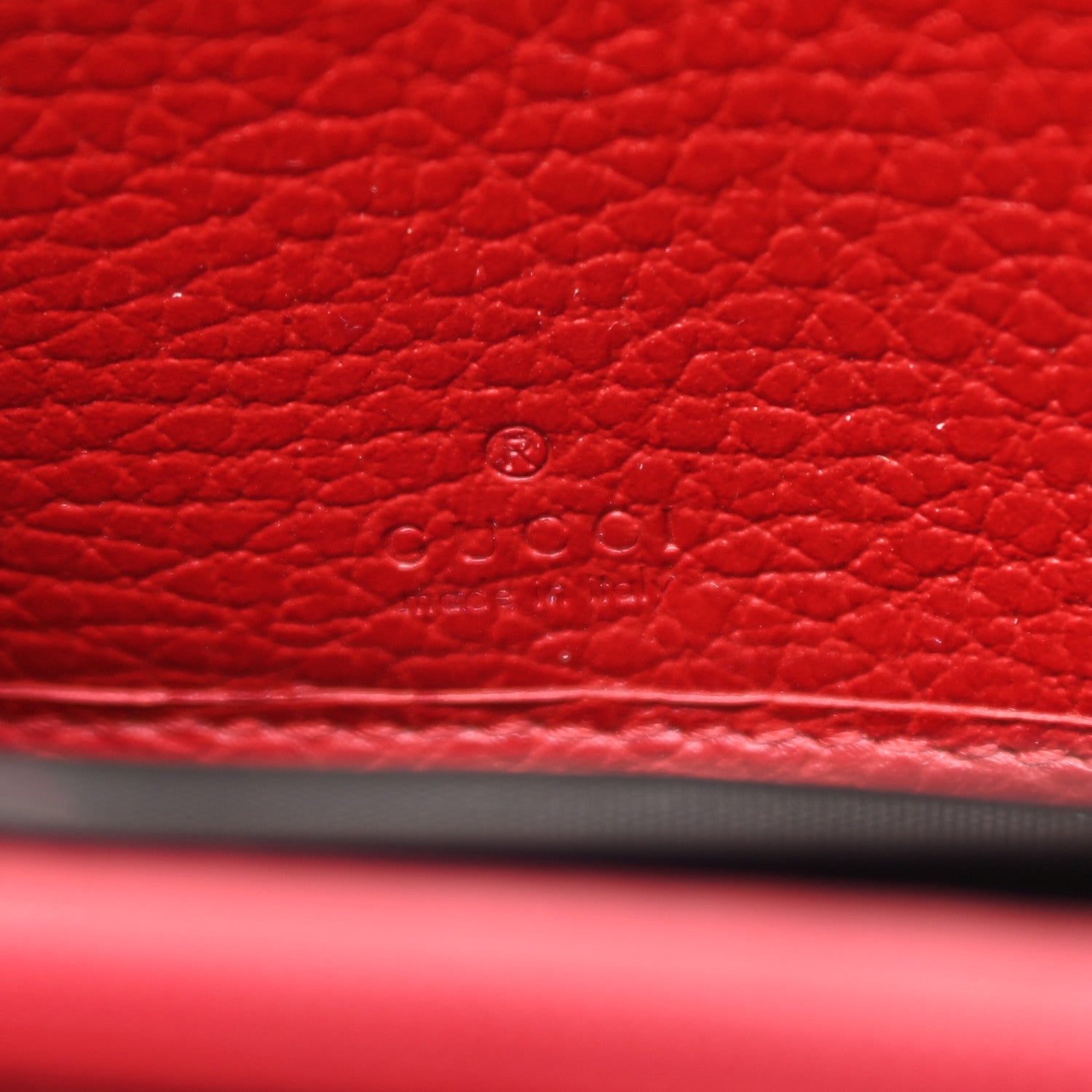 Gucci Dollar Calfskin GG Marmont Zip Around Wallet Hibiscus Red 6 of 9