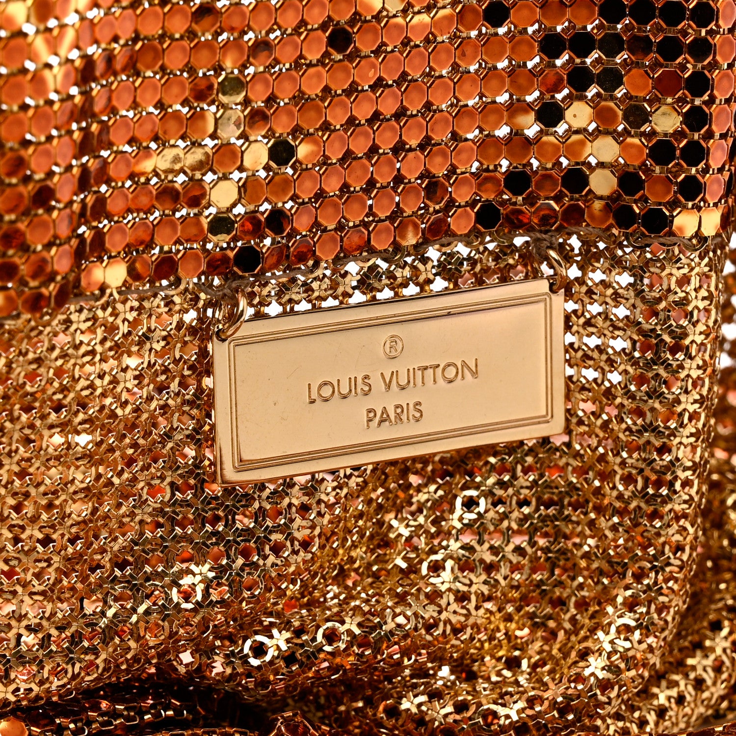 Louis Vuitton Monogram Mesh Metal Frances Gold 6 of 12