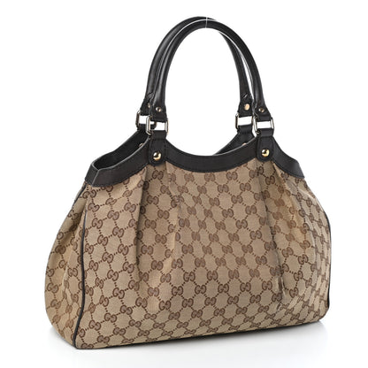 Gucci Monogram Medium Sukey Tote Dark Brown 3 of 10