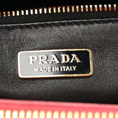 Prada Saffiano Vernice Mini Galleria Double Zip Tote Scarlatto 6 of 9
