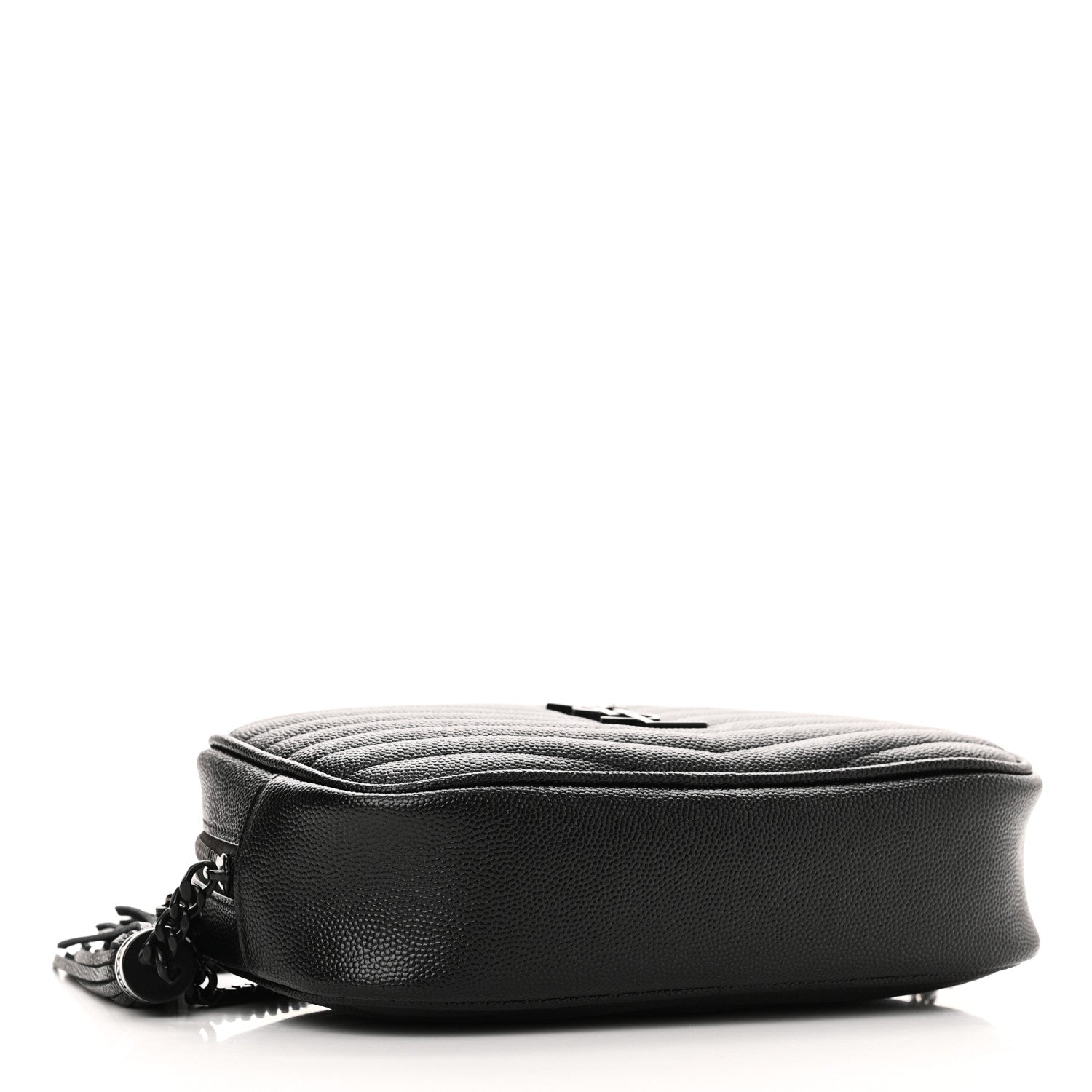 Saint Laurent Grain De Poudre Matelasse Monochrome Monogram Mini Lou Camera Bag Black 4 of 11