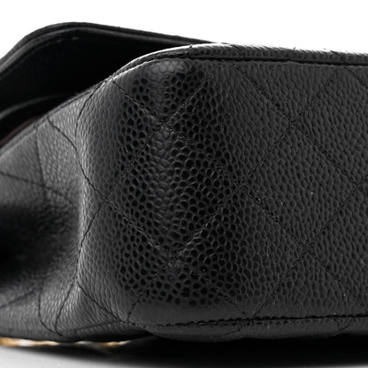 Chanel Caviar Quilted Medium Double Flap Black 9 of 12