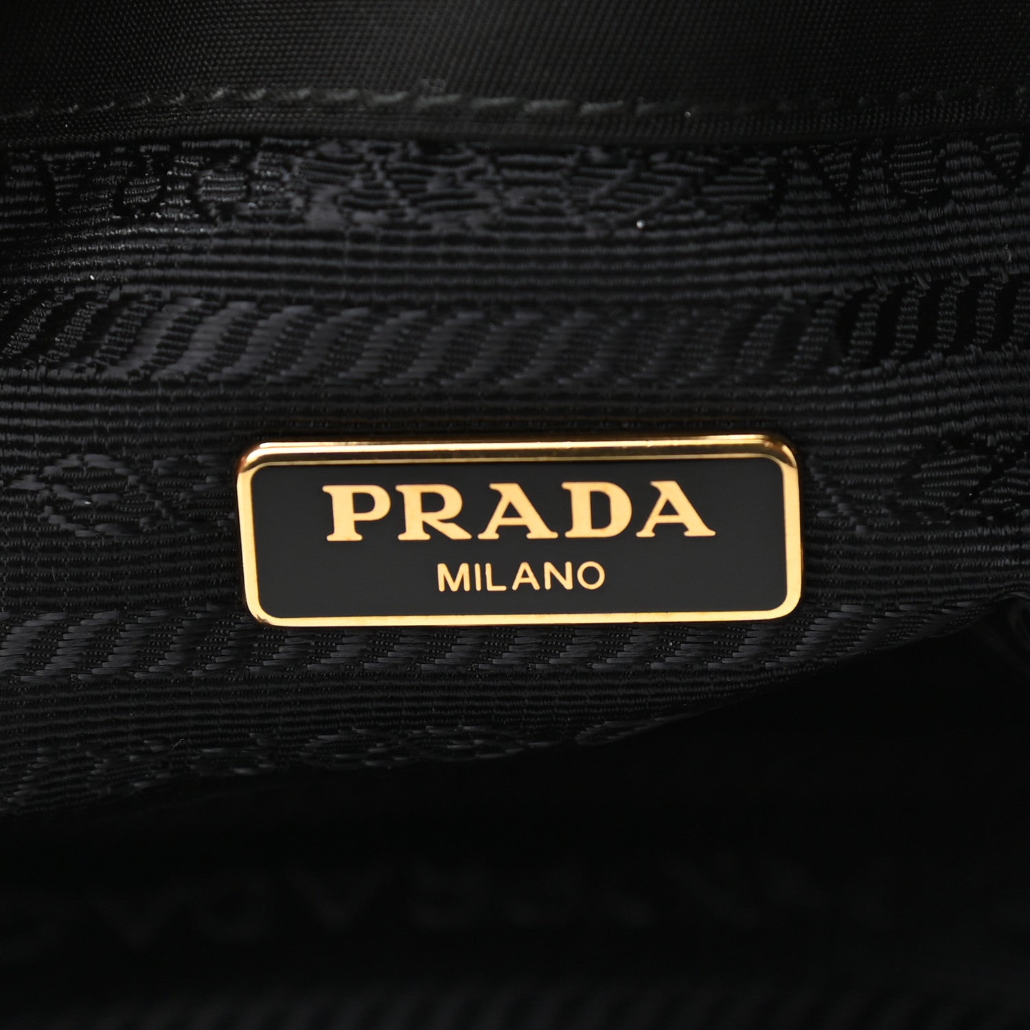 Prada Saffiano Tessuto Nylon Mini Bucket Crossbody Bag Black 6 of 11