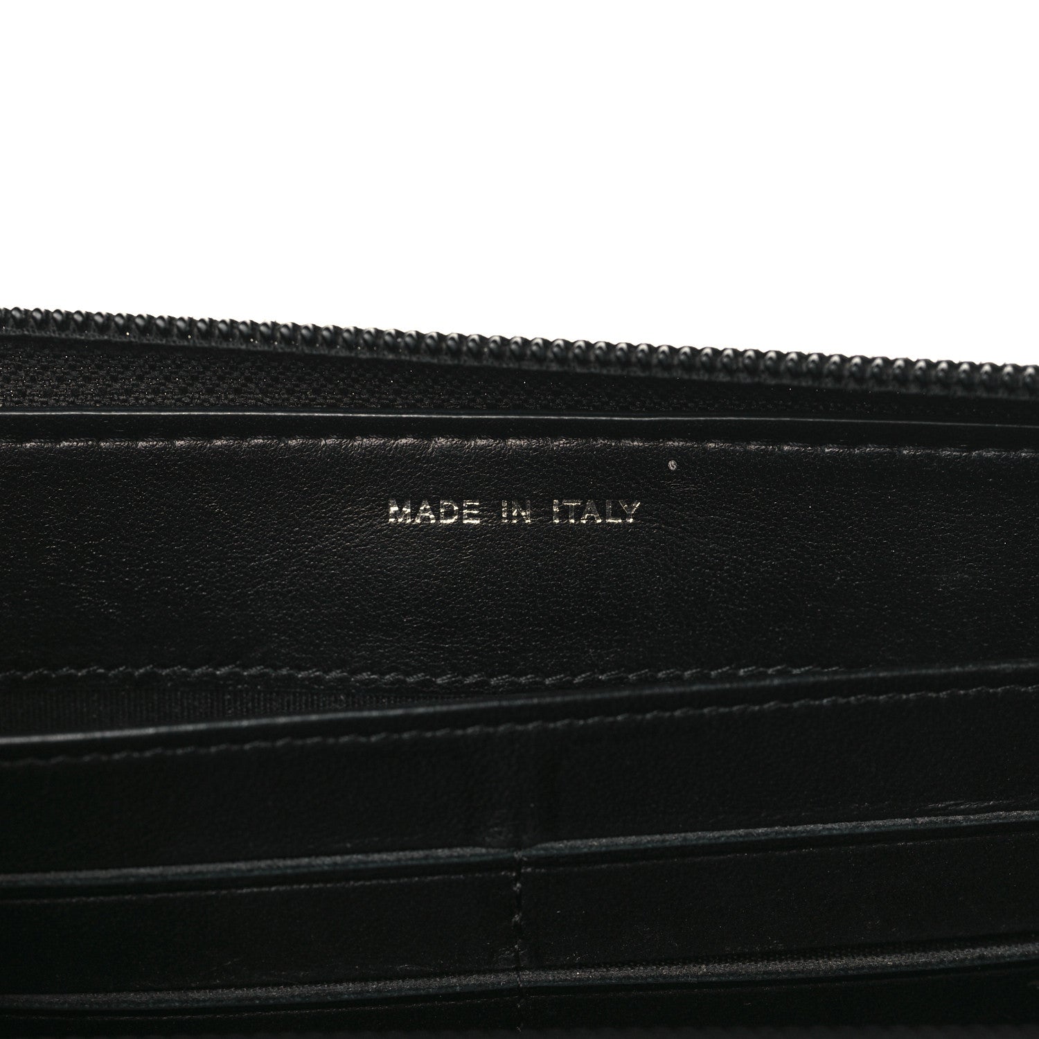 Chanel Lambskin Quilted Boy Zip Around Wallet Black 7 of 8
