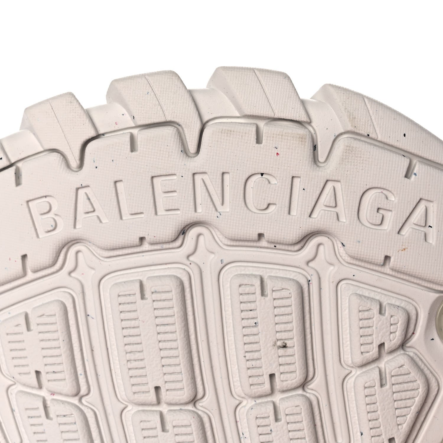 Balenciaga Rubber Mesh Fabric Monocolor Recycled Sole Womens Track Sneakers 40 White 6 of 8