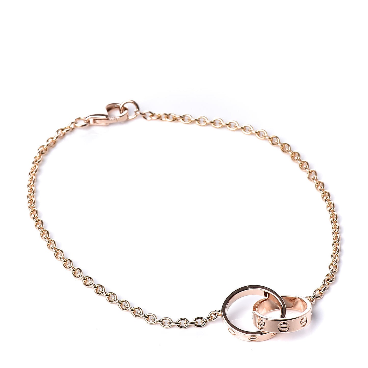 18K Pink Gold Interlocking LOVE Bracelet