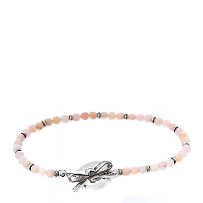 Gucci Sterling Silver Opal Bead Bow Bracelet 1 of 4