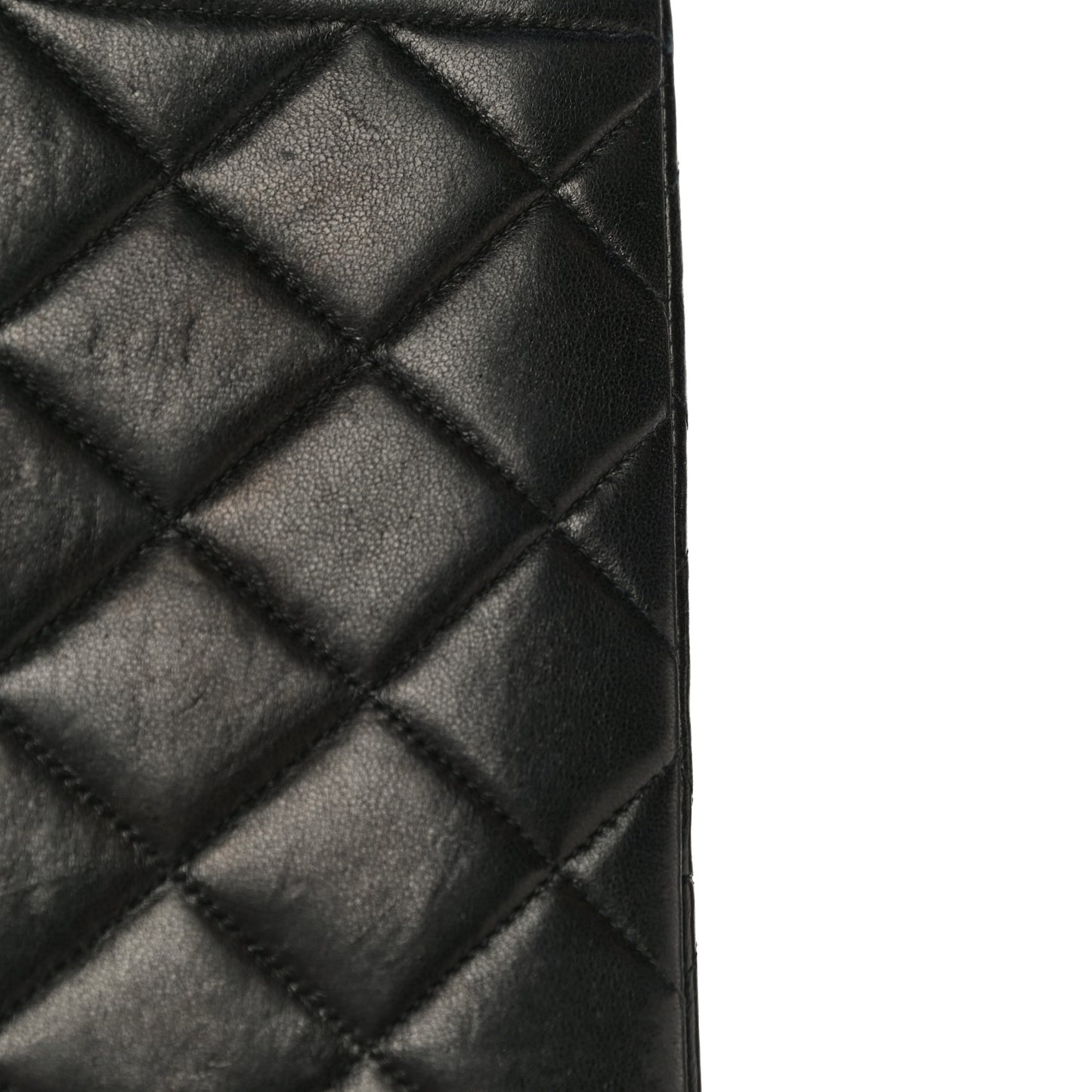 Lambskin Quilted Medium Single Flap Black