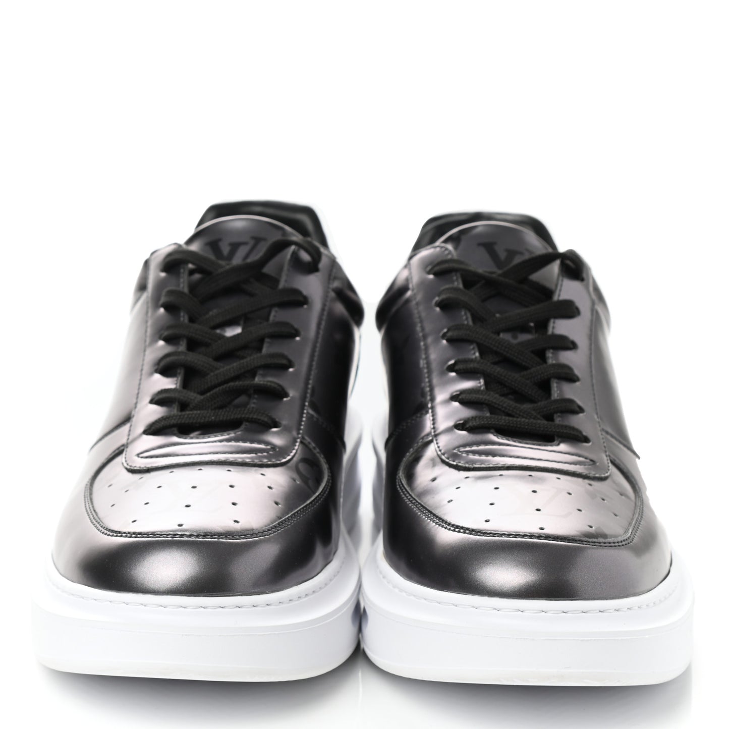 Canvas Monogram Beverly Hills Sneakers 8 Argent
