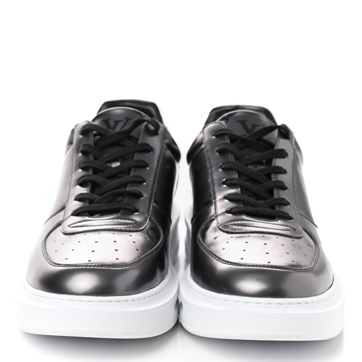 Louis Vuitton Canvas Monogram Beverly Hills Sneakers 8 Argent 2 of 8