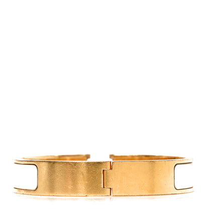 Hermes Enamel Narrow Clic Clac H Bracelet PM White 3 of 4