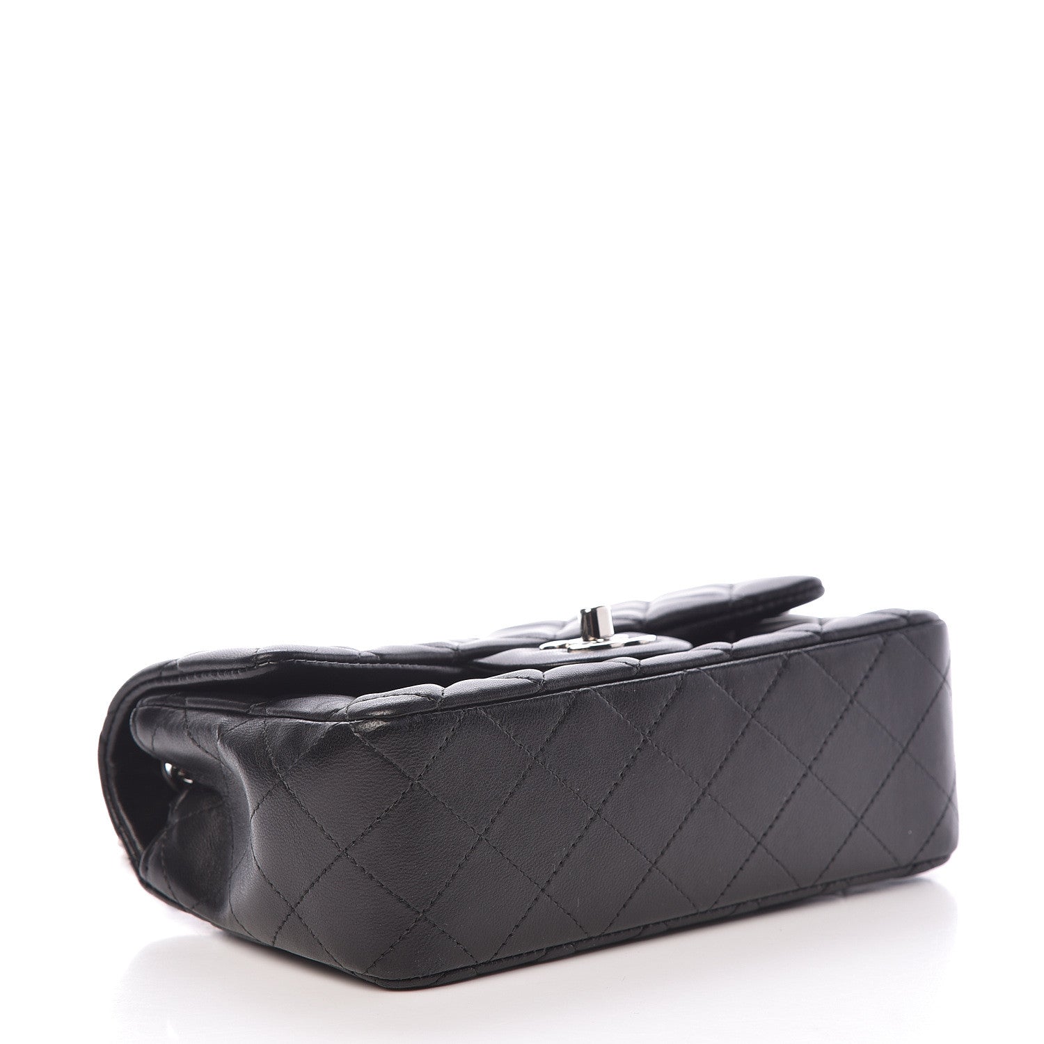 Chanel Lambskin Quilted Mini Rectangular Flap Black 4 of 12