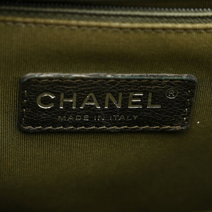 Chanel Calfskin Quilted Large Boy Flap Green 6 of 14