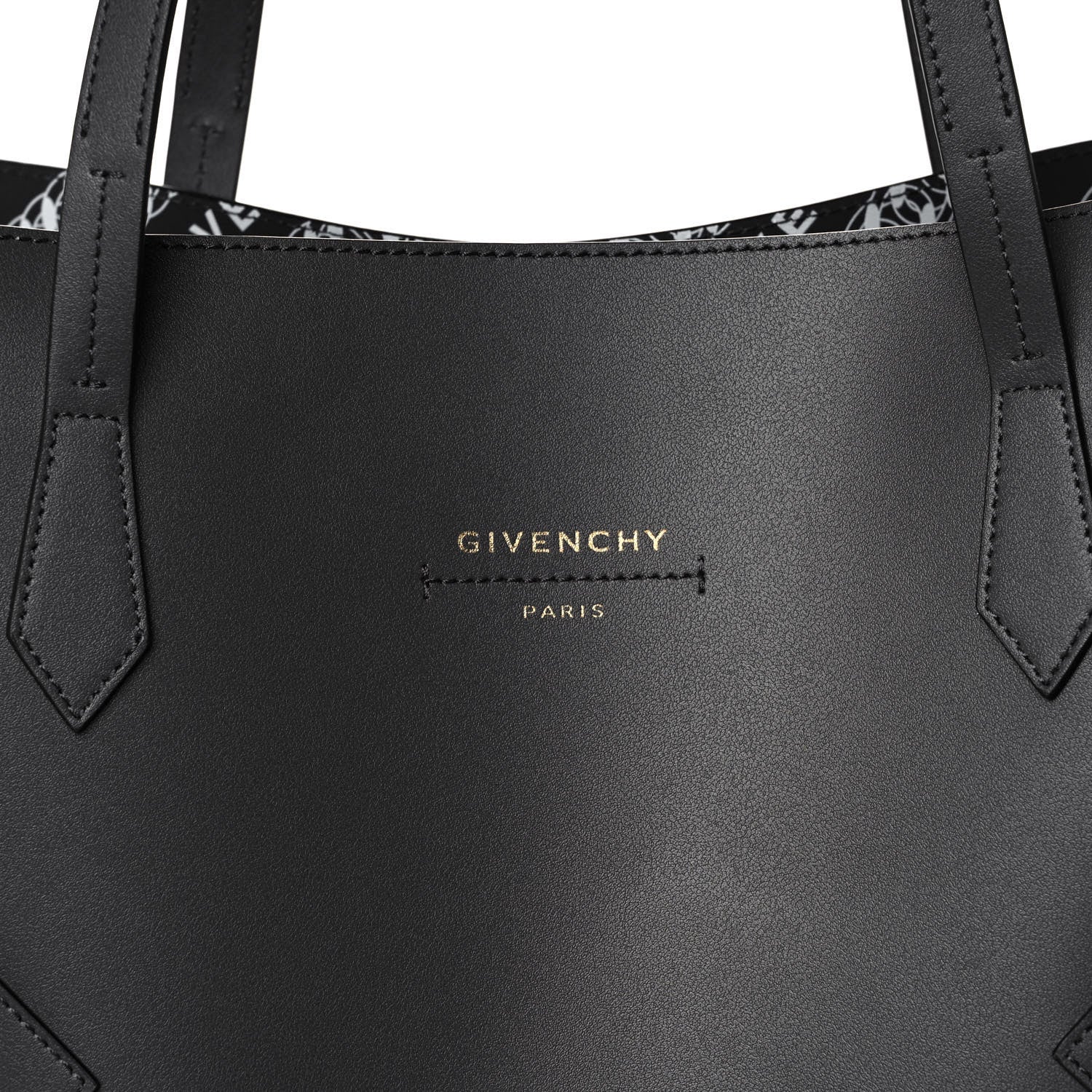 Givenchy Smooth Calfskin Wing Shopper Tote Grey White 8 of 16
