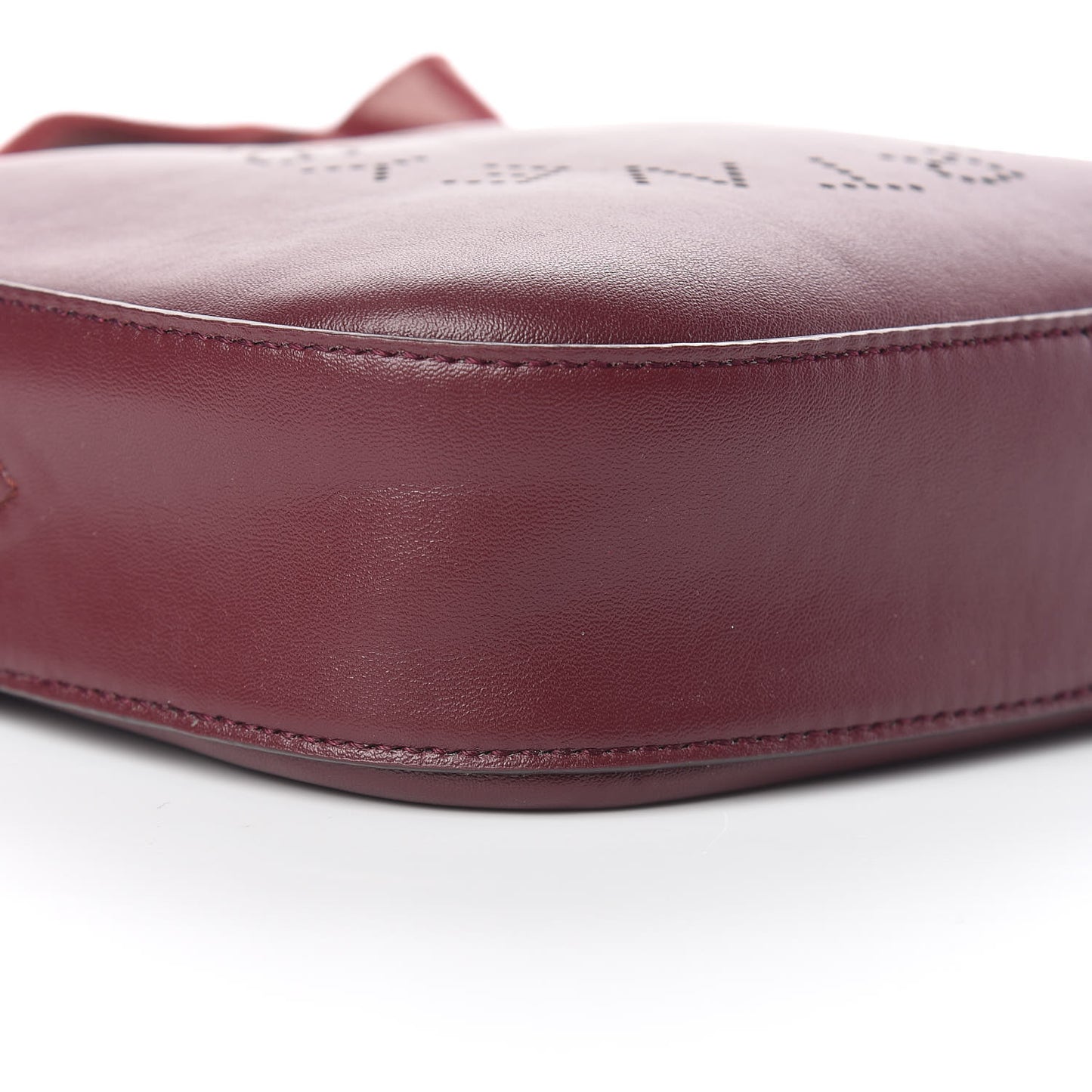 Eco Alter Nappa Perforated Logo Mini Bag Wine