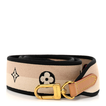 Louis Vuitton Jacquard Speedy Bandouliere 20 Shoulder Strap Black 1 of 3