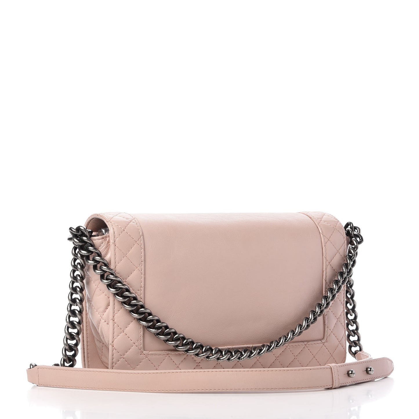 Calfskin New Medium Boy Reverso Flap Light Pink