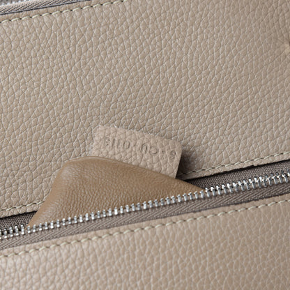 Celine Drummed Calfskin Suede Double Zip Trapeze Sand 11 of 12