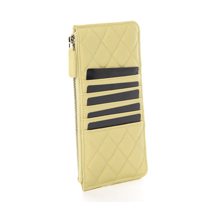 Chanel Iridescent Caviar Quilted Classic iPhone Pouch Yellow 3 of 8