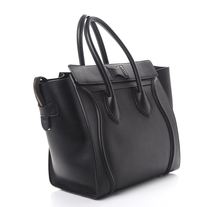 Celine Smooth Calfskin Mini Luggage Black 3 of 17