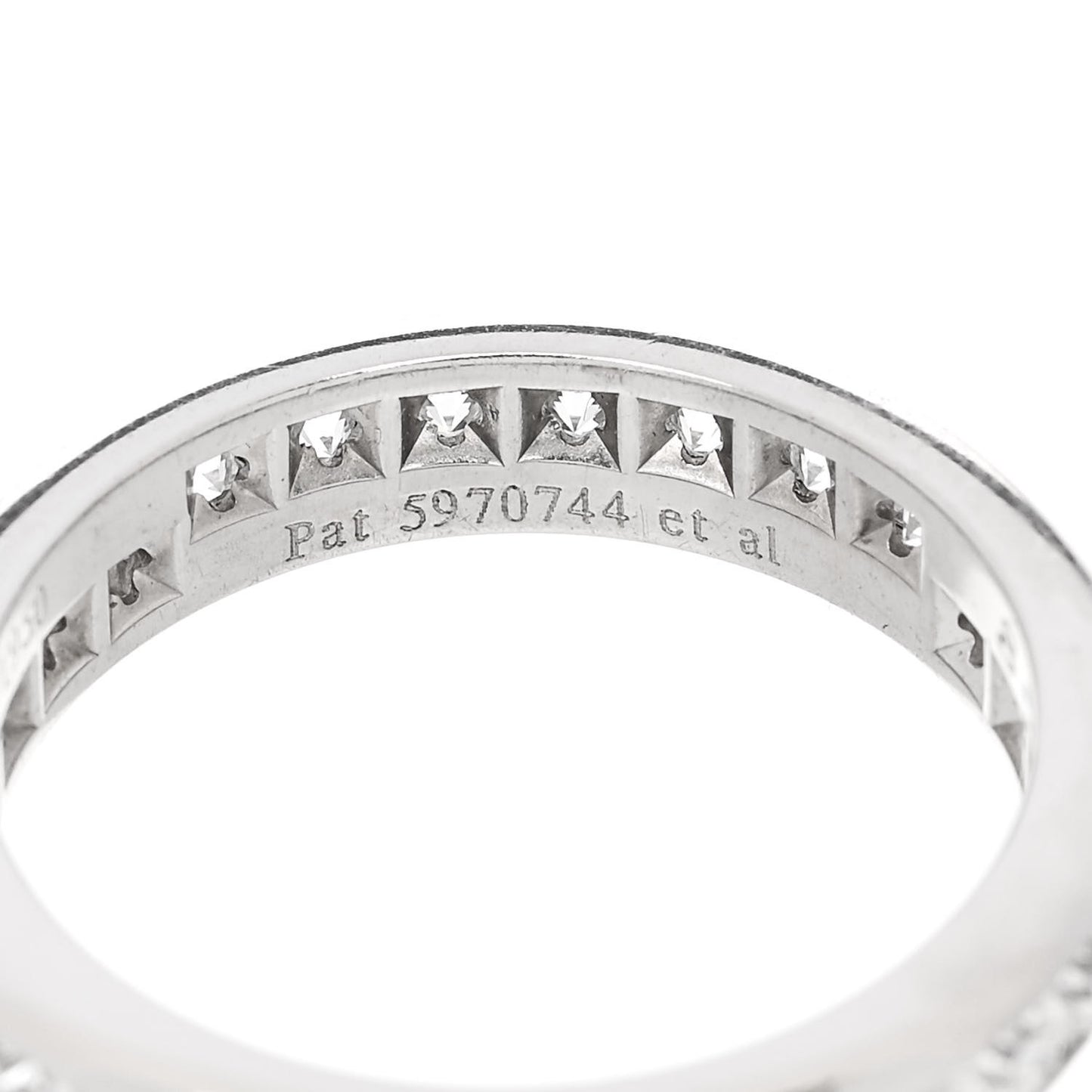 Platinum Diamond Lucida Eternity Band Ring 50 5.5