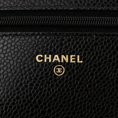 Chanel Caviar Quilted Wallet On Chain WOC Black 6 of 12