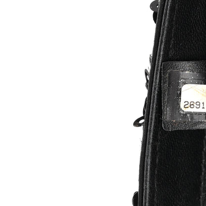 Chanel Sequin Striped Classic Mini Flap Black Gold 7 of 13