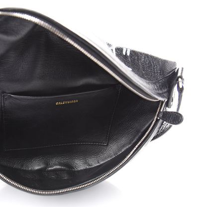 Balenciaga Agneau Arena Graffiti All Over XS Souvenir Belt Bag Black White 4 of 8