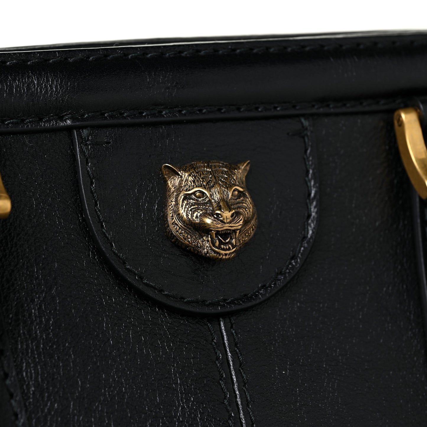 Calfskin Large Re(Belle) Top Handle Bag Black