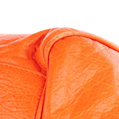 Balenciaga Agneau Classic Hardware S Sunday Tote Tangerine 7 of 10