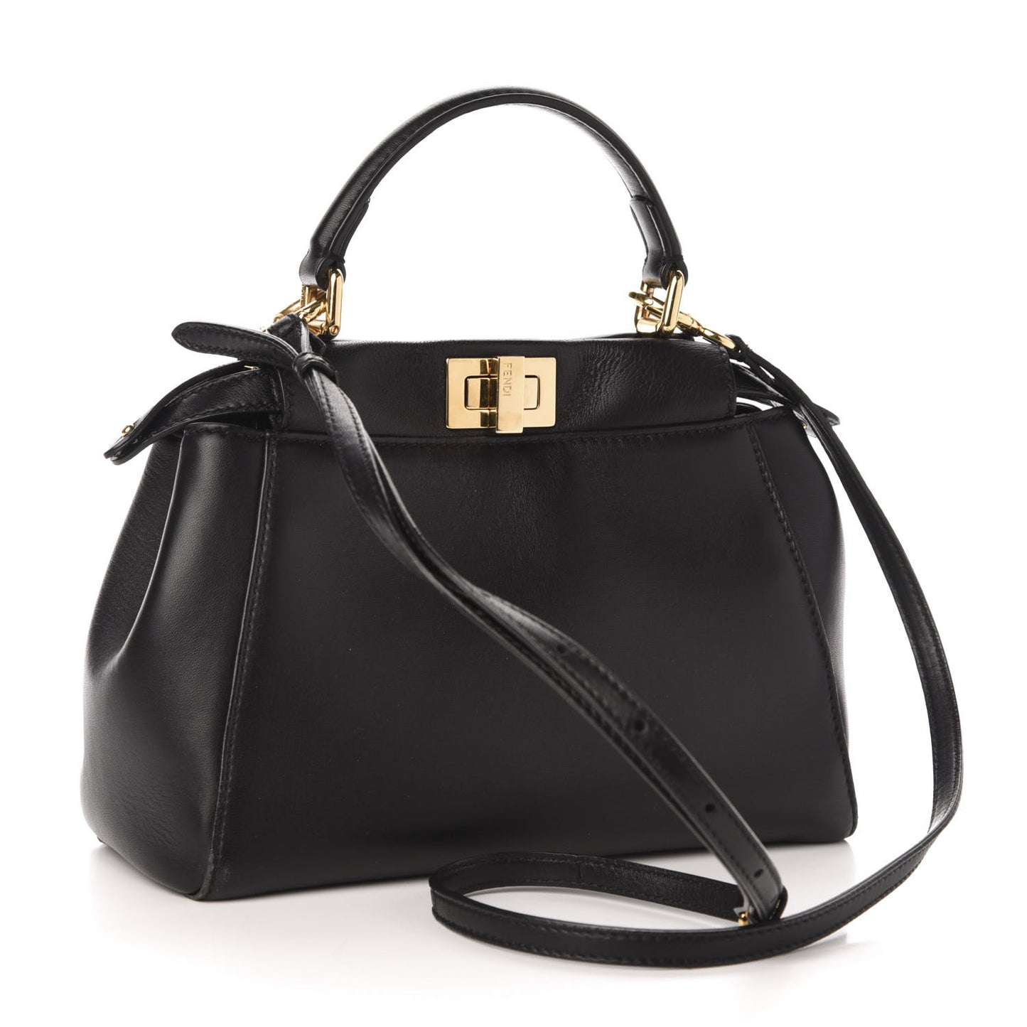 Nappa Mini Peekaboo Iconic Satchel Black