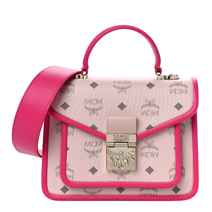 MCM Visetos Small Patricia Satchel Pink 1 of 9