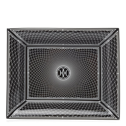 Hermes Porcelain H Deco Change Tray Black 1 of 7