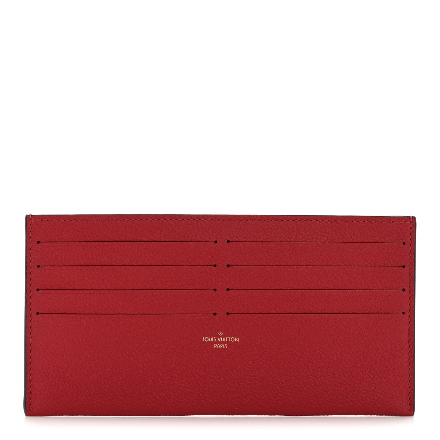 Calfskin Felicie Card Holder Insert Scarlet