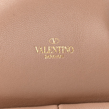 Valentino Garavani Nappa Small Roman Stud Hobo Rose Cannelle 7 of 10